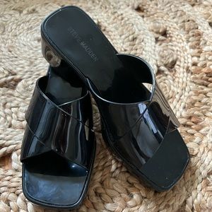 Steve Madden heeled sandals.